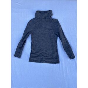 Lululemon Pullover Womens Gray Sz 2 Mockneck Long Sleeve Comfy On the Go Sweat